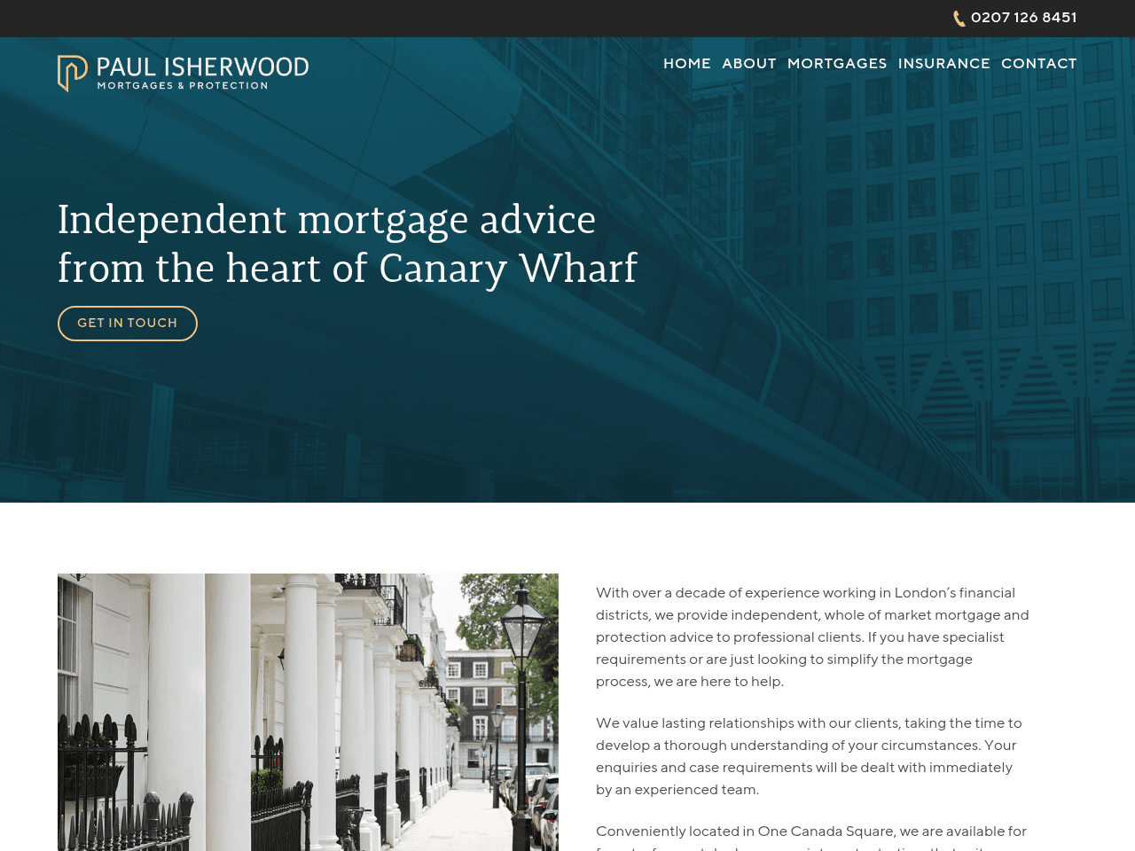 Paul Isherwood Mortgages & Protection website preview