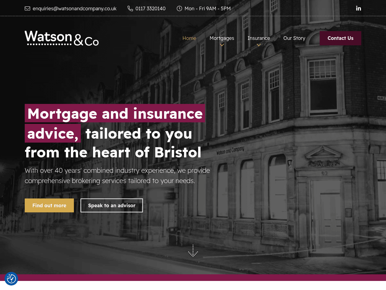 Watson & Co website preview