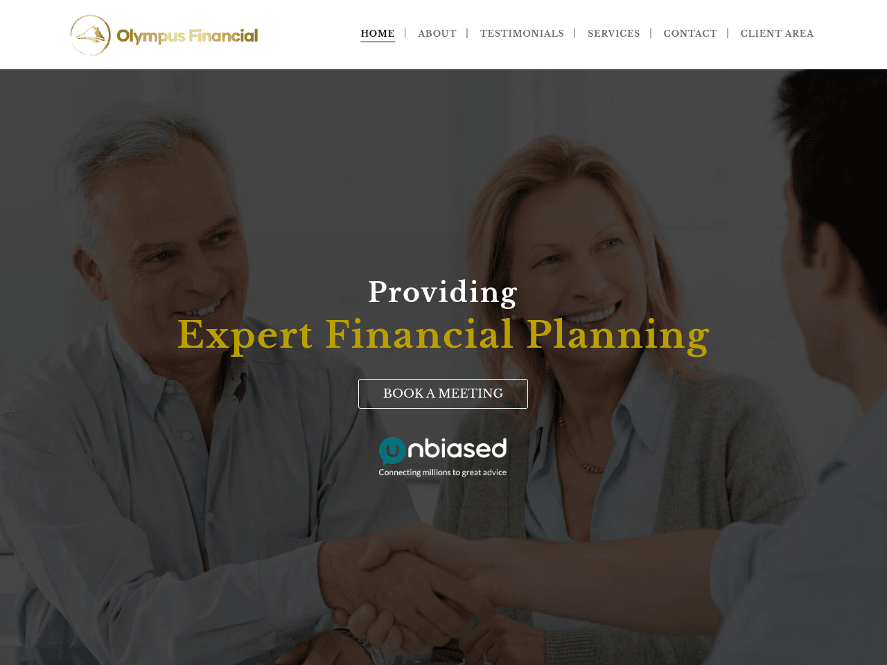 Olympus Financial Planning website preview