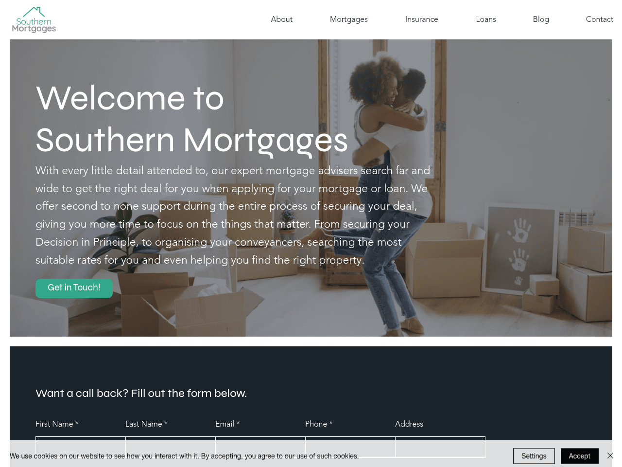 Southern Mortgages website preview