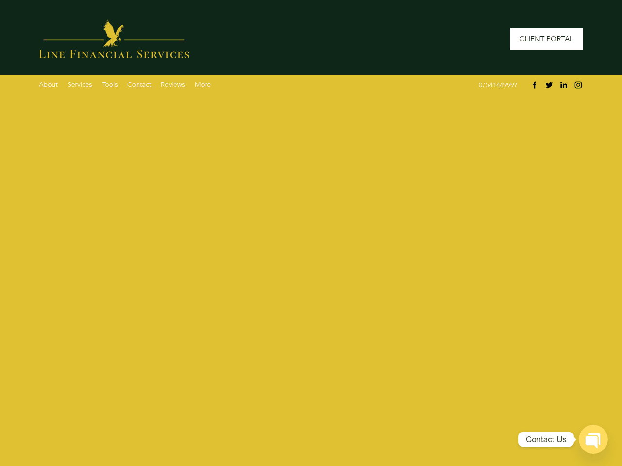 Line Financial Services website preview