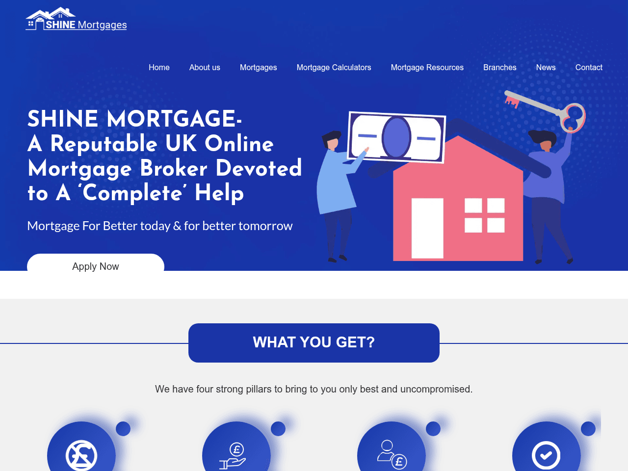 SHINE MORTGAGE website preview