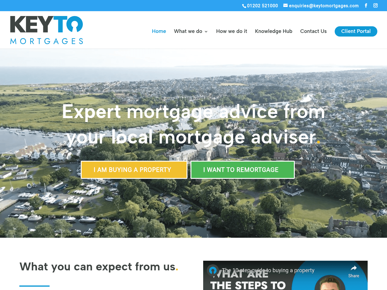 Key To Mortgages website preview