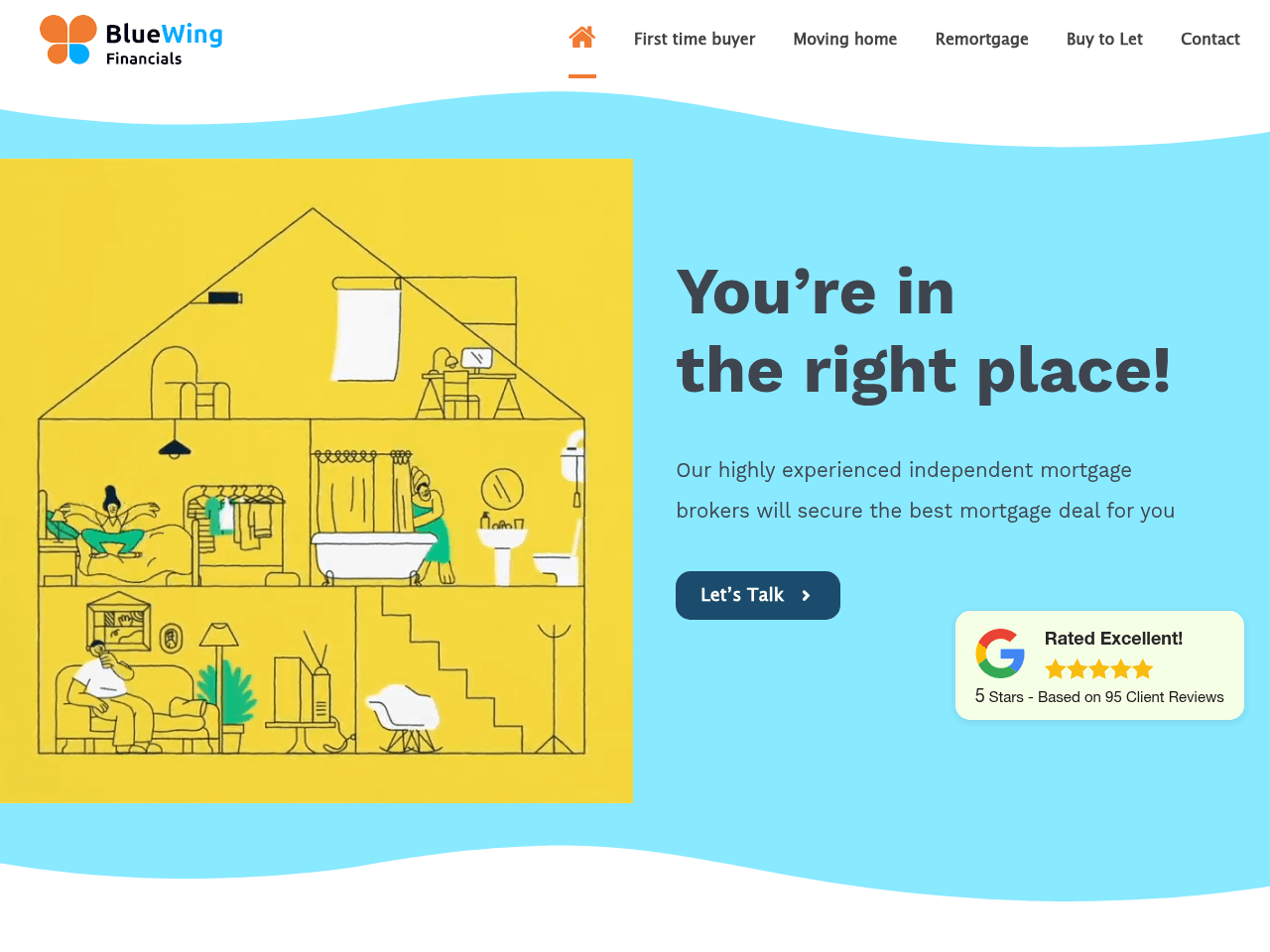BlueWing Financials website preview
