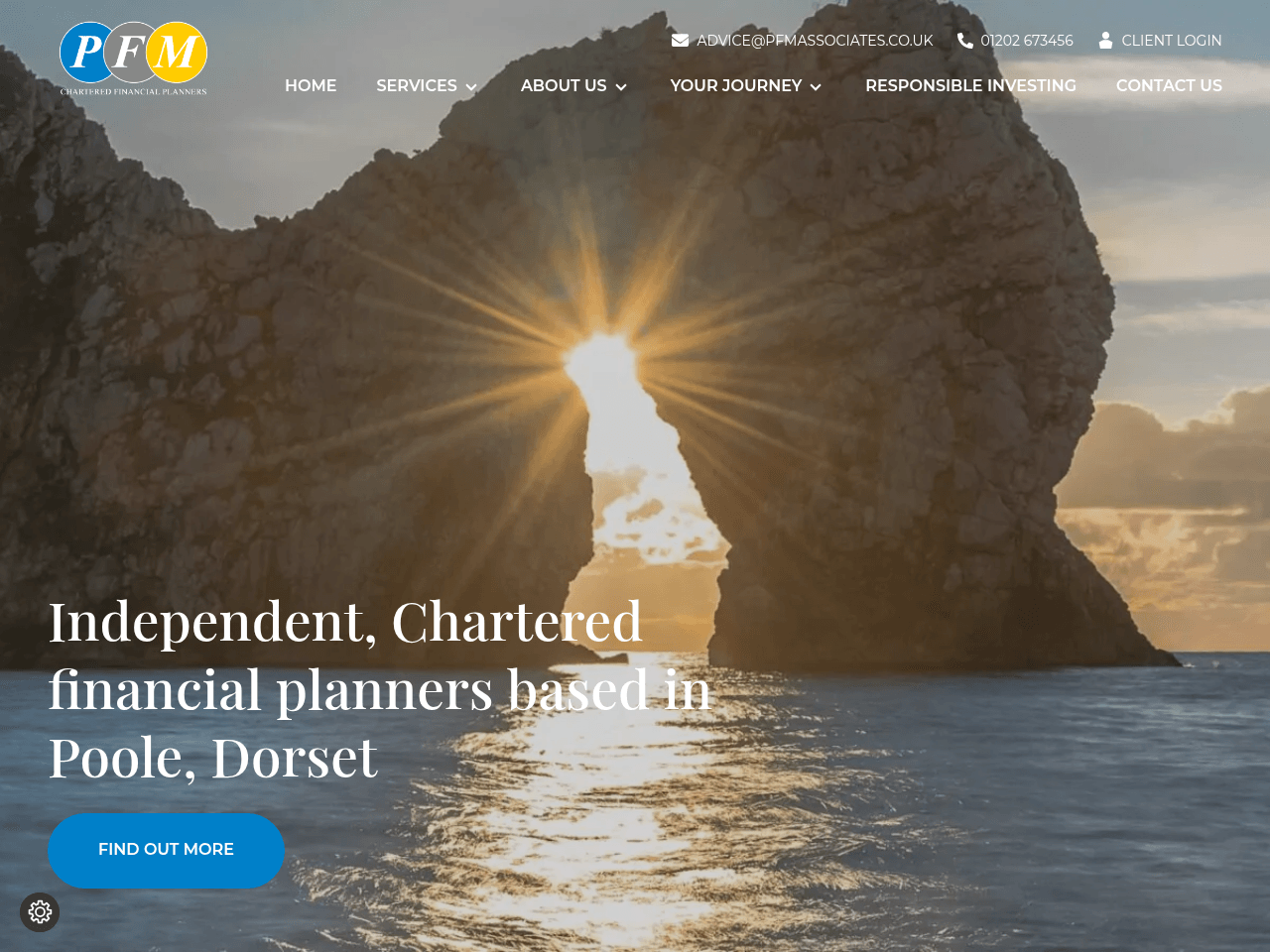 PFM Associates website preview