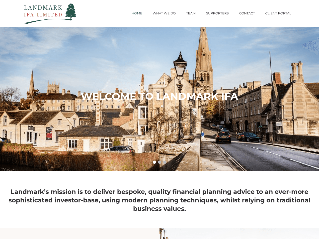 Landmark IFA website preview