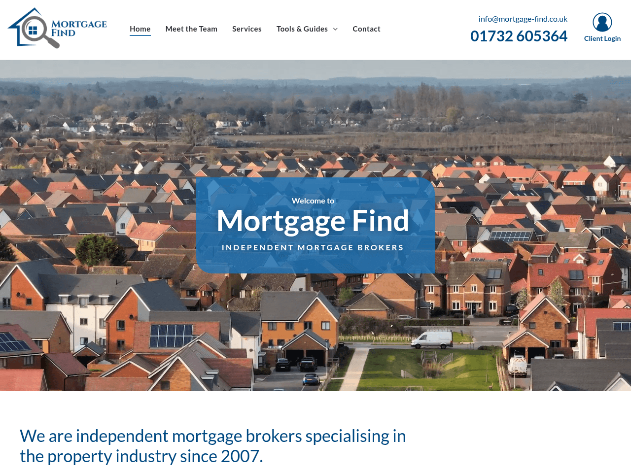 Mortgage Find website preview
