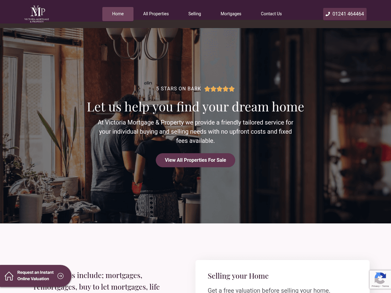Victoria Mortgage & Property website preview
