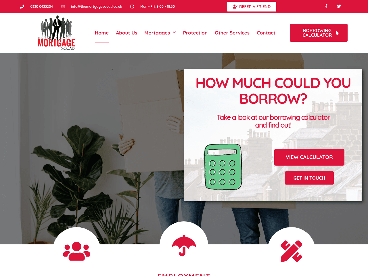 The Mortgage Squad website preview