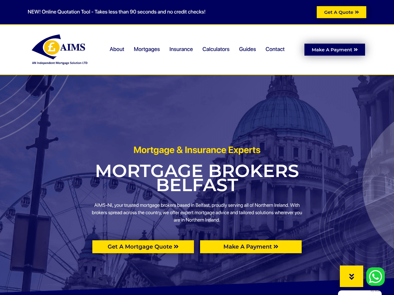 Mortgage Brokers Belfast website preview