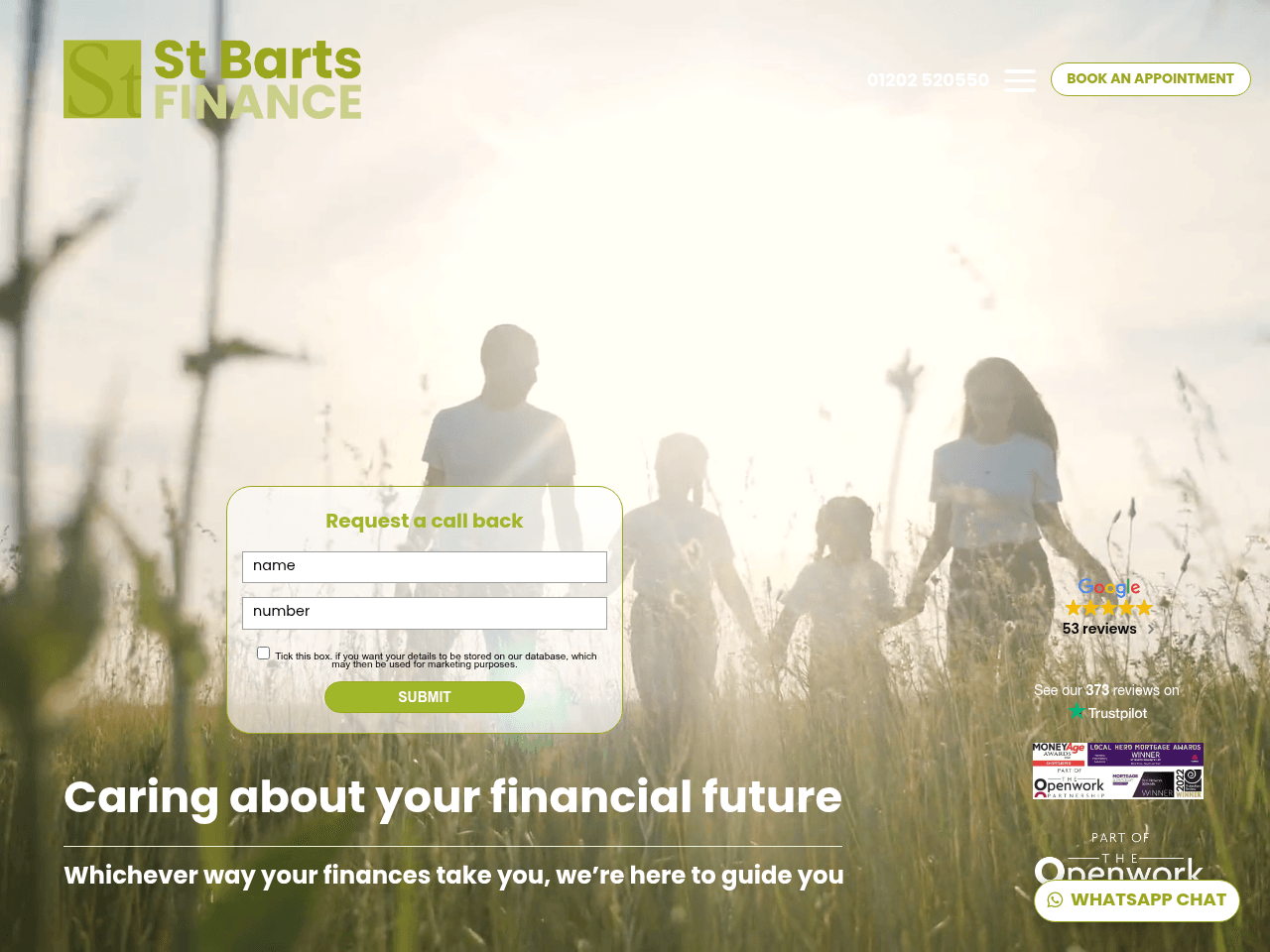 St Barts Finance website preview