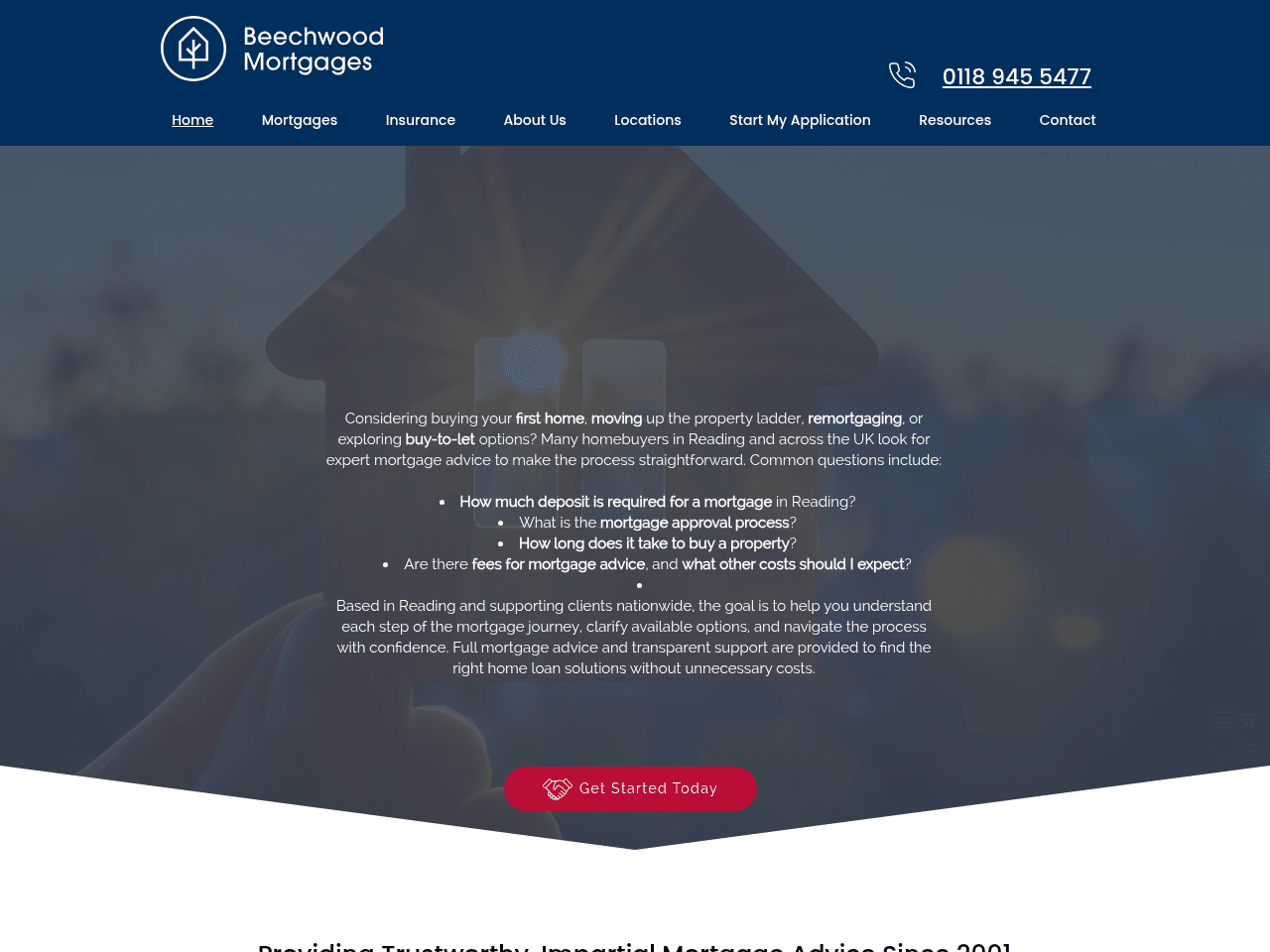 Beechwood Mortgages website preview