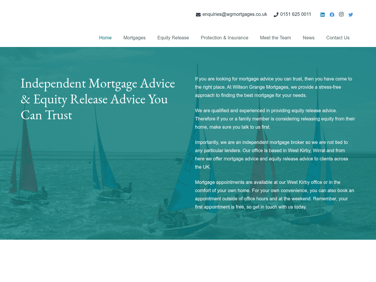 Willson Grange Mortgages website preview
