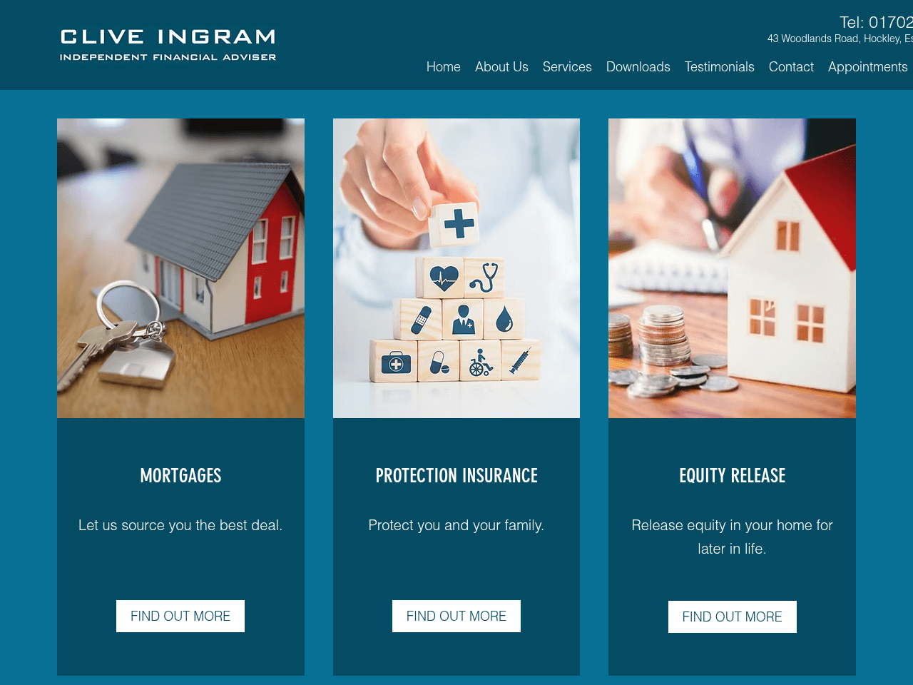Clive Ingram Independent Financial Adviser website preview