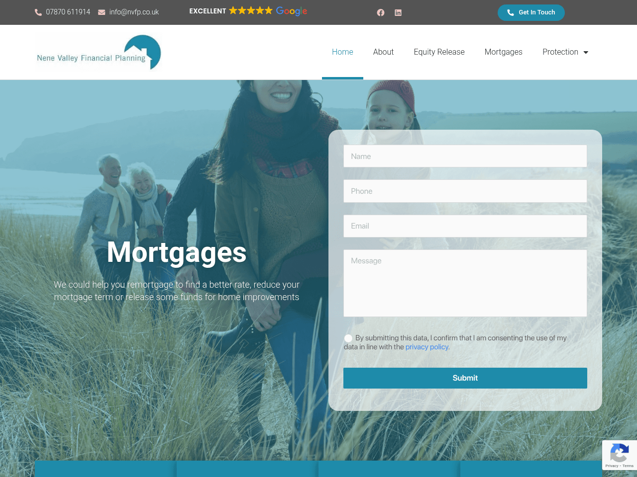 Nene Valley Financial Planning website preview