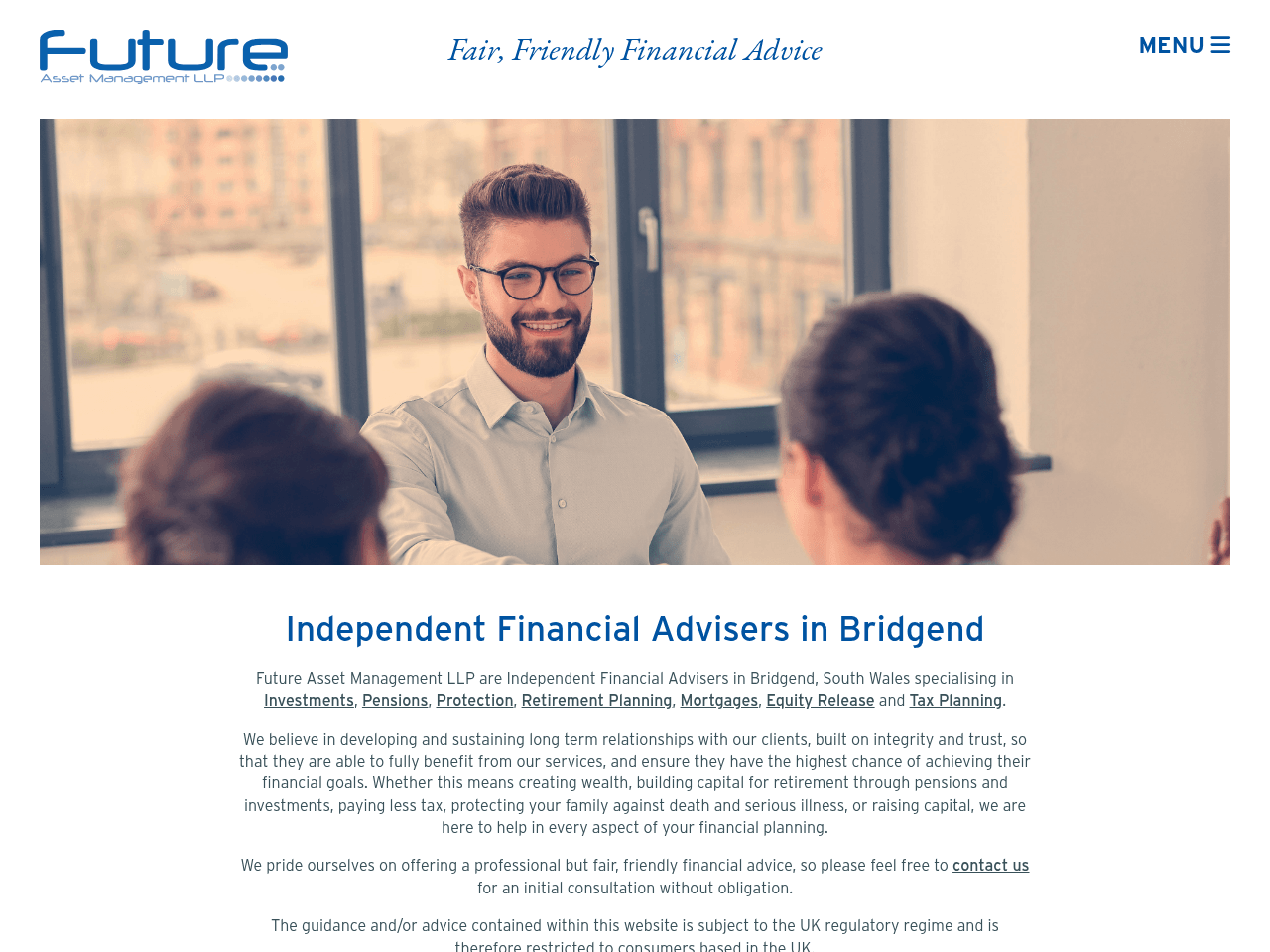 Future Asset Management website preview