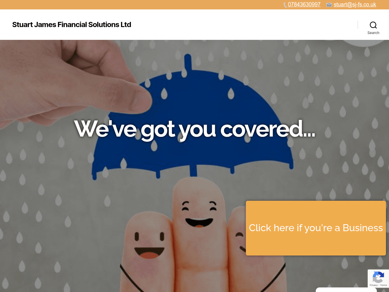Stuart James Financial Solutions website preview
