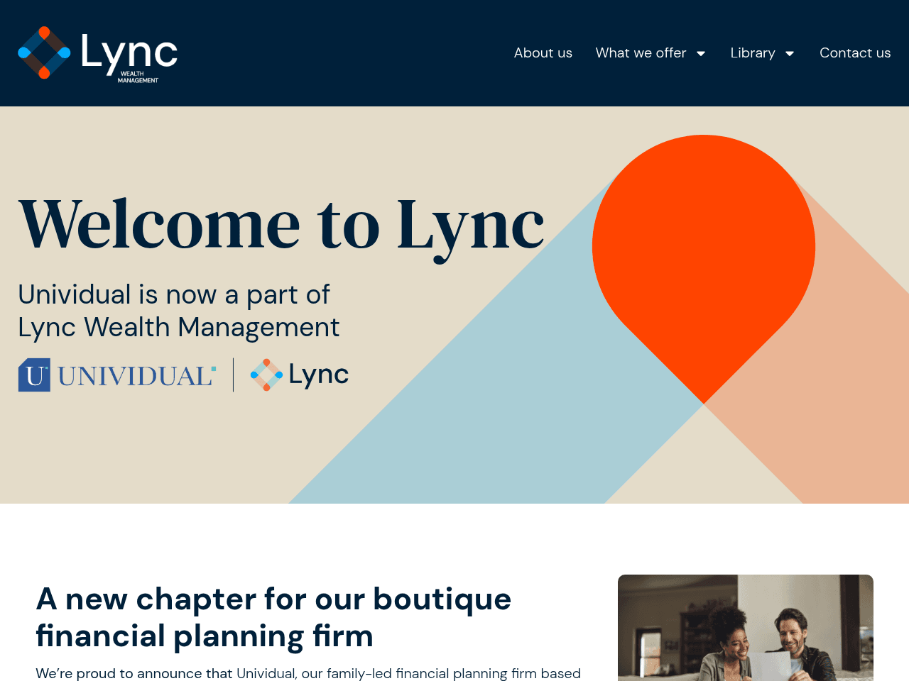 Lync Wealth Management website preview