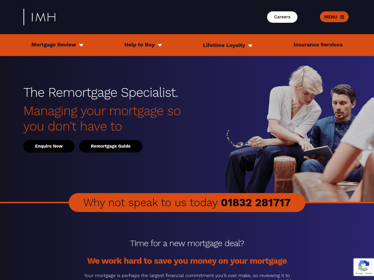 IMH website preview