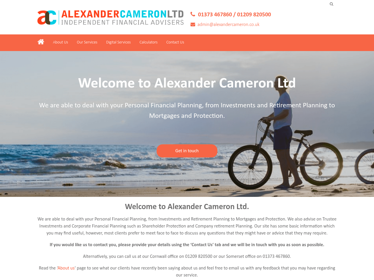 Alexander Cameron website preview