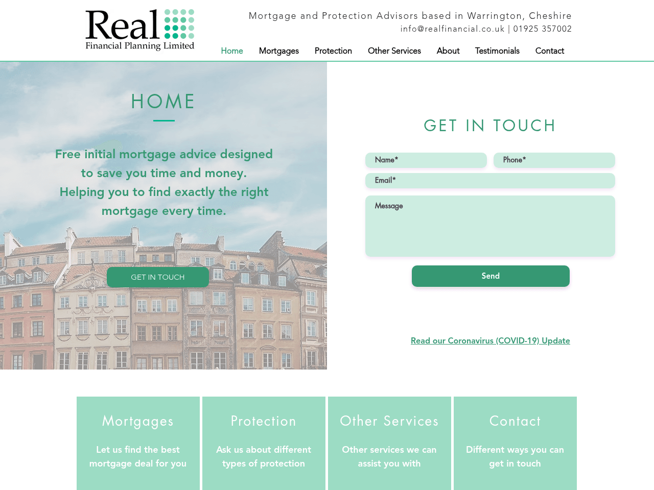 Real Financial Planning website preview
