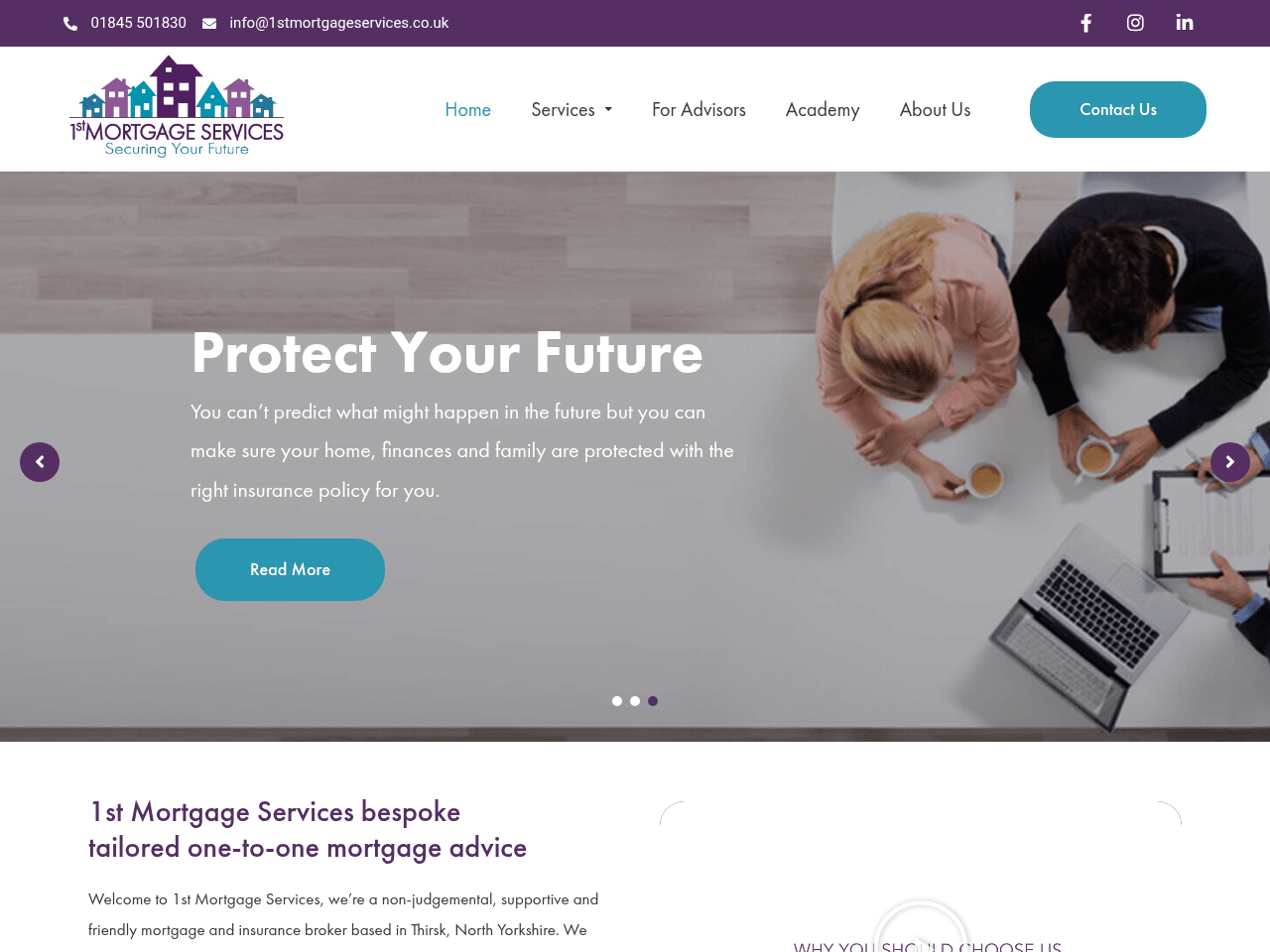 1st Mortgage Services website preview