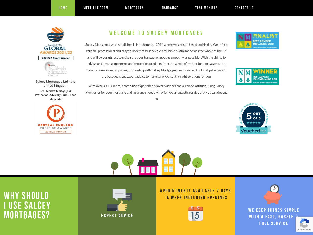 Salcey Mortgages website preview