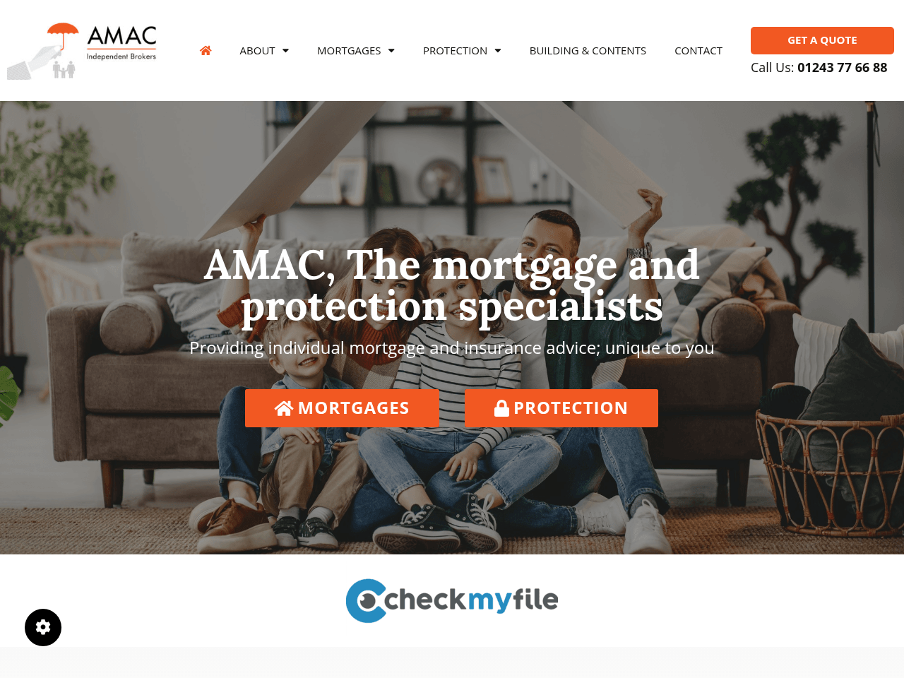 AMAC website preview