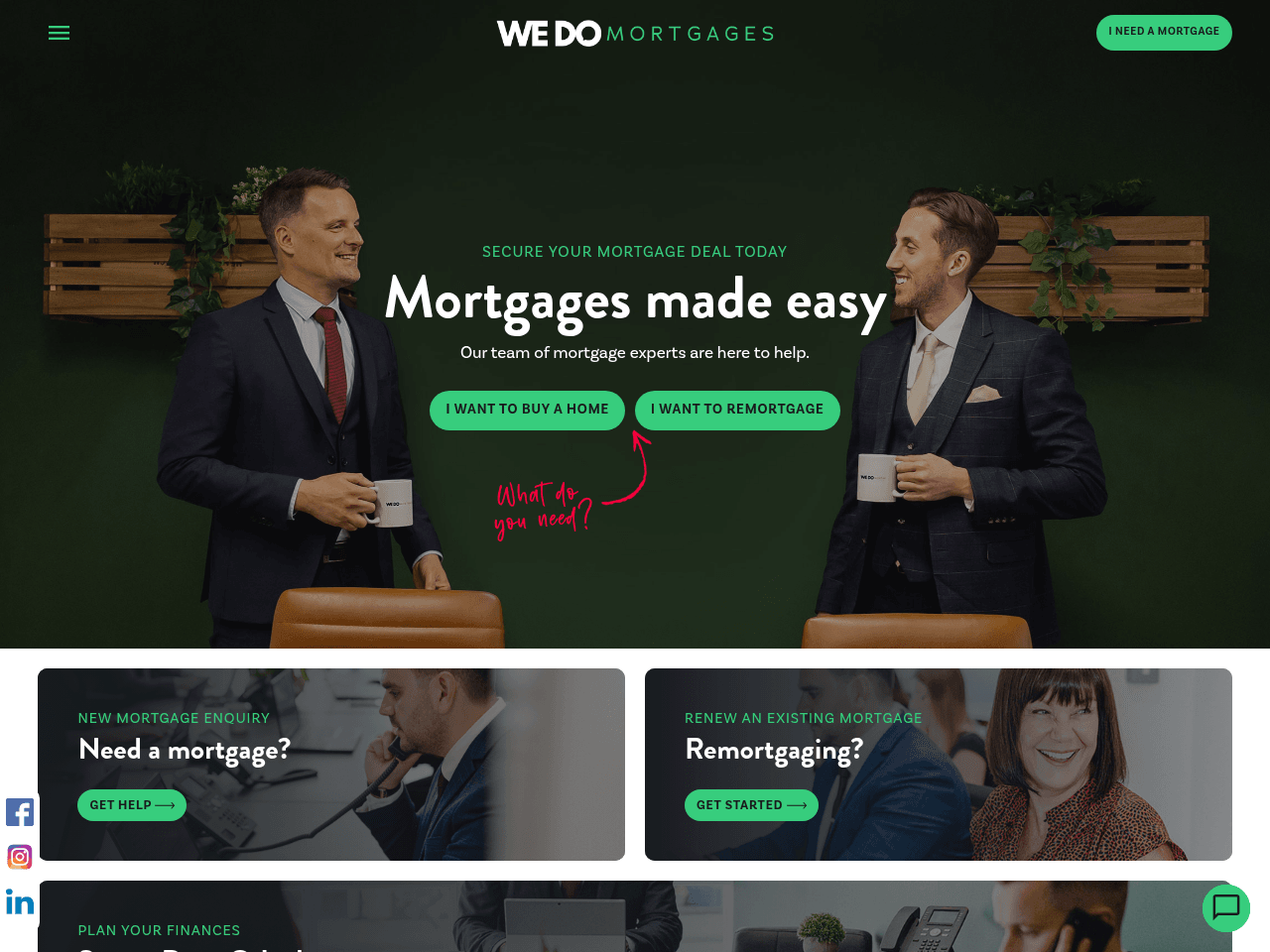 We Do Mortgages website preview