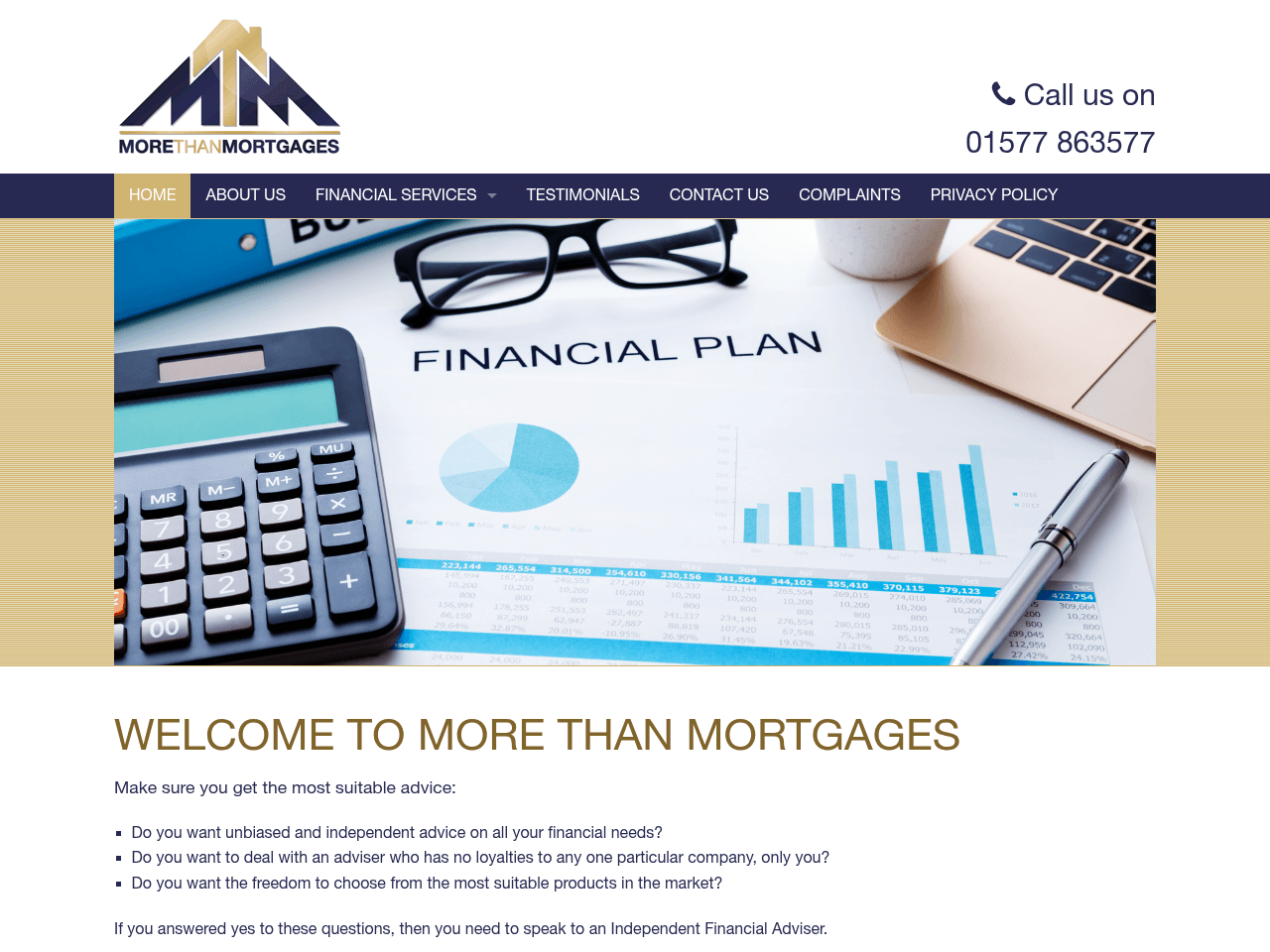 More than Mortgages website preview