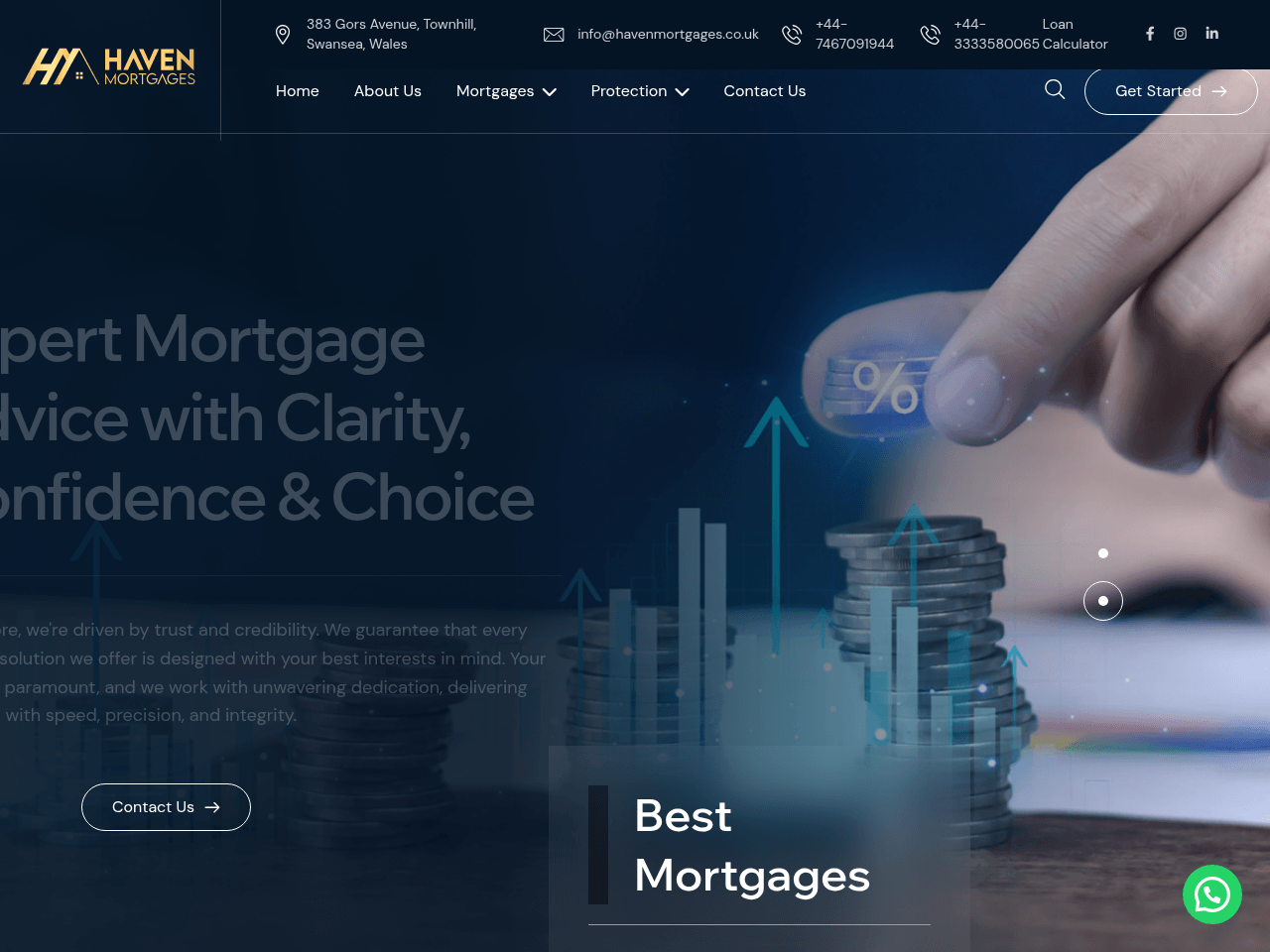 Haven Mortgages website preview