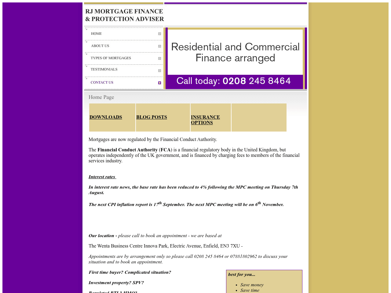 RJ Mortgage Finance website preview