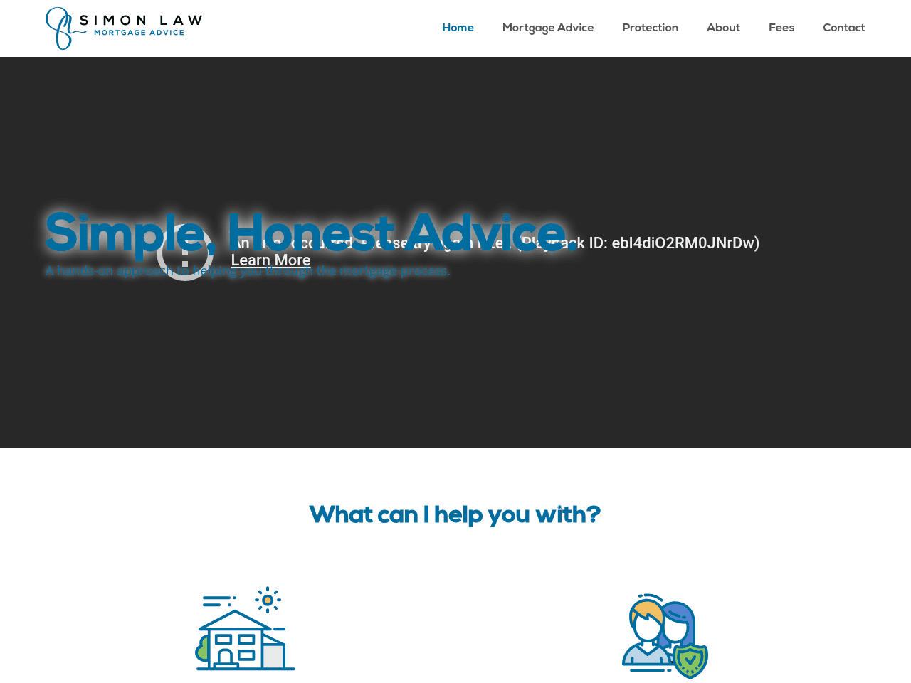 Simon Law Mortgage Advice website preview