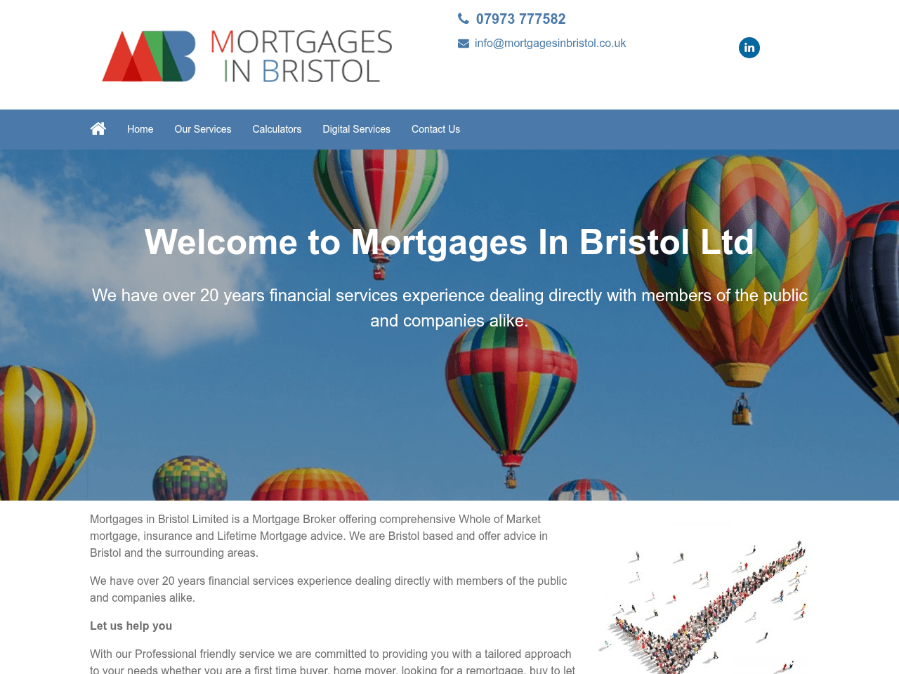 Mortgages in Bristol website preview
