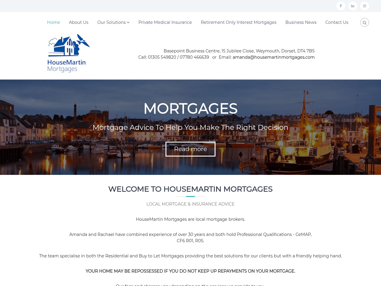 HouseMartin Mortgages website preview