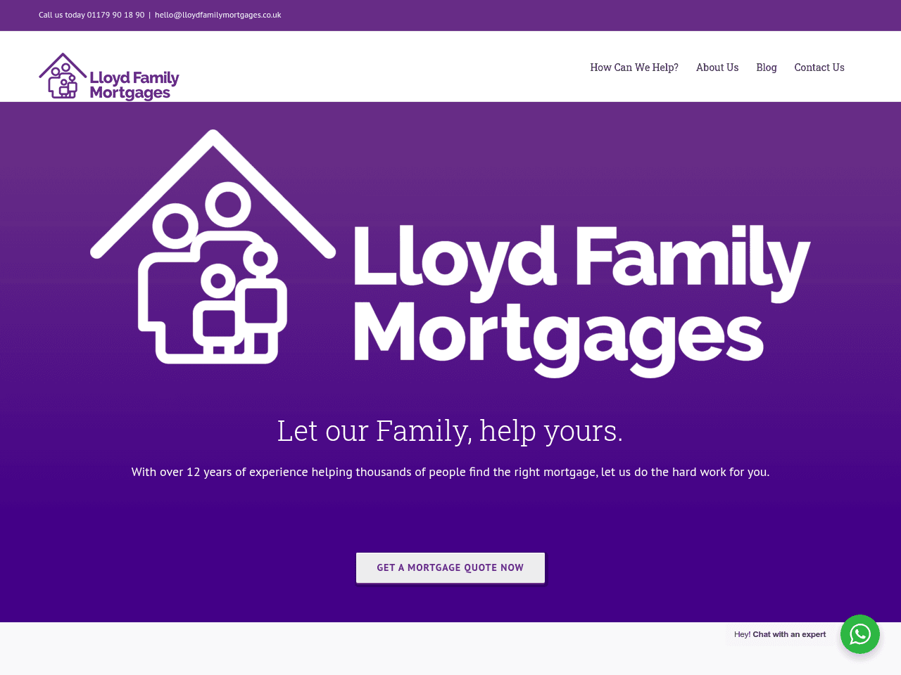 Lloyd Family Mortgages website preview