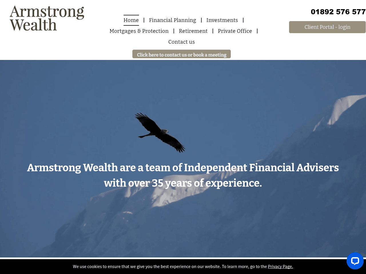 Armstrong Wealth website preview