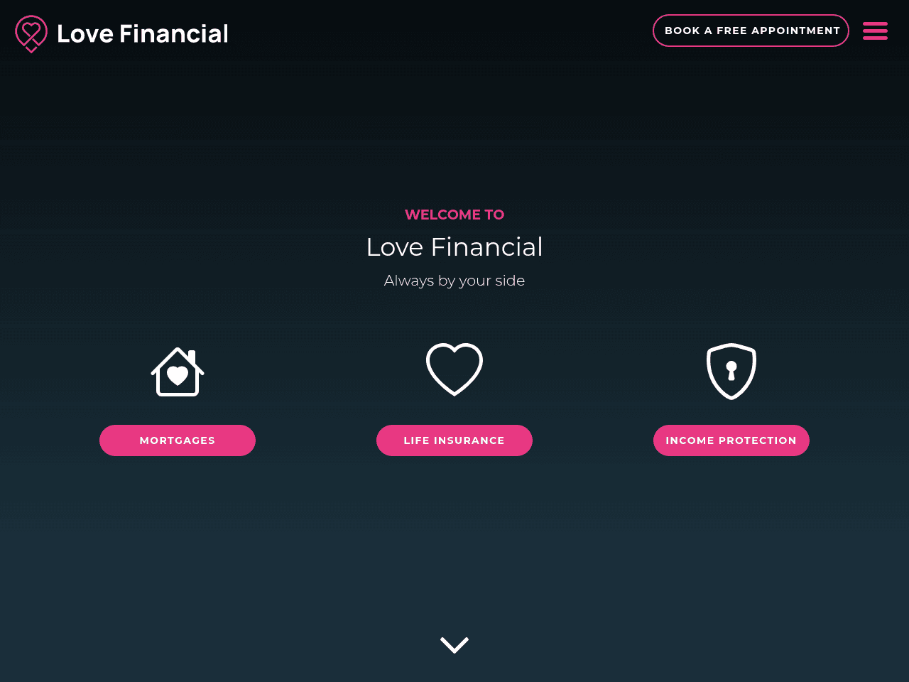 Love Financial website preview