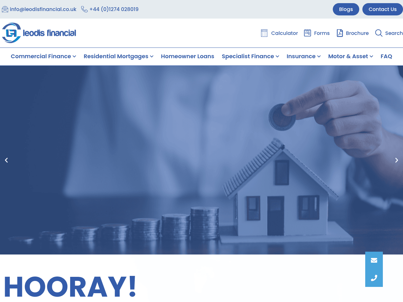 Leodis Financial website preview