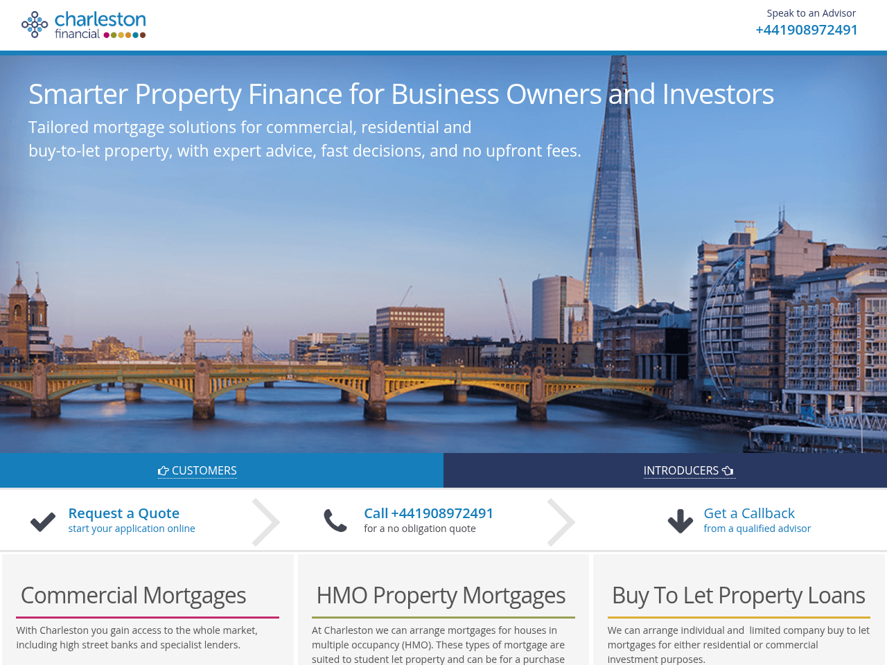 Charleston Financial website preview