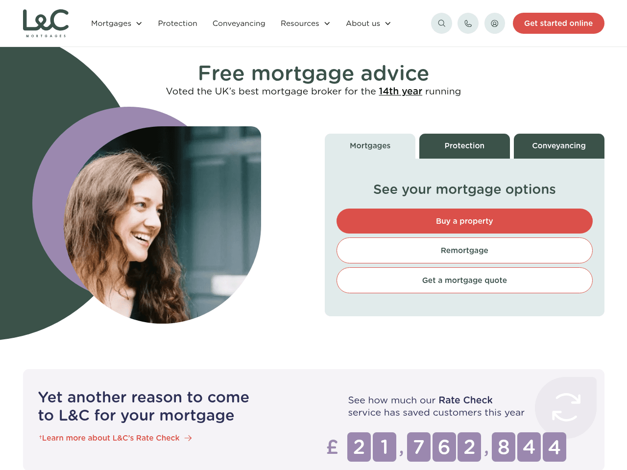 London & Country Mortgages website preview