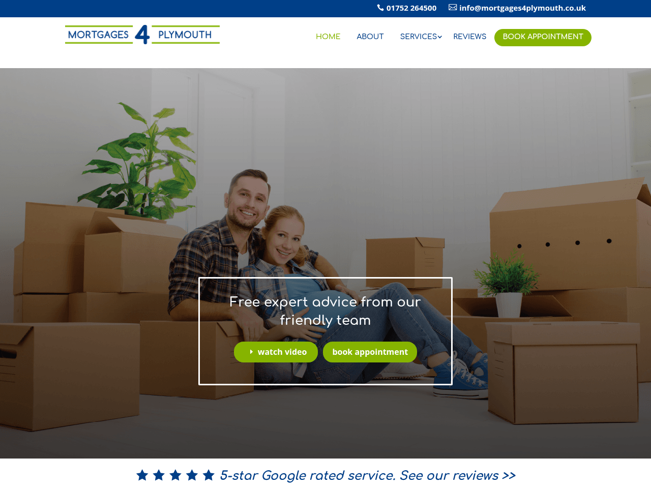 Mortgages4Plymouth website preview