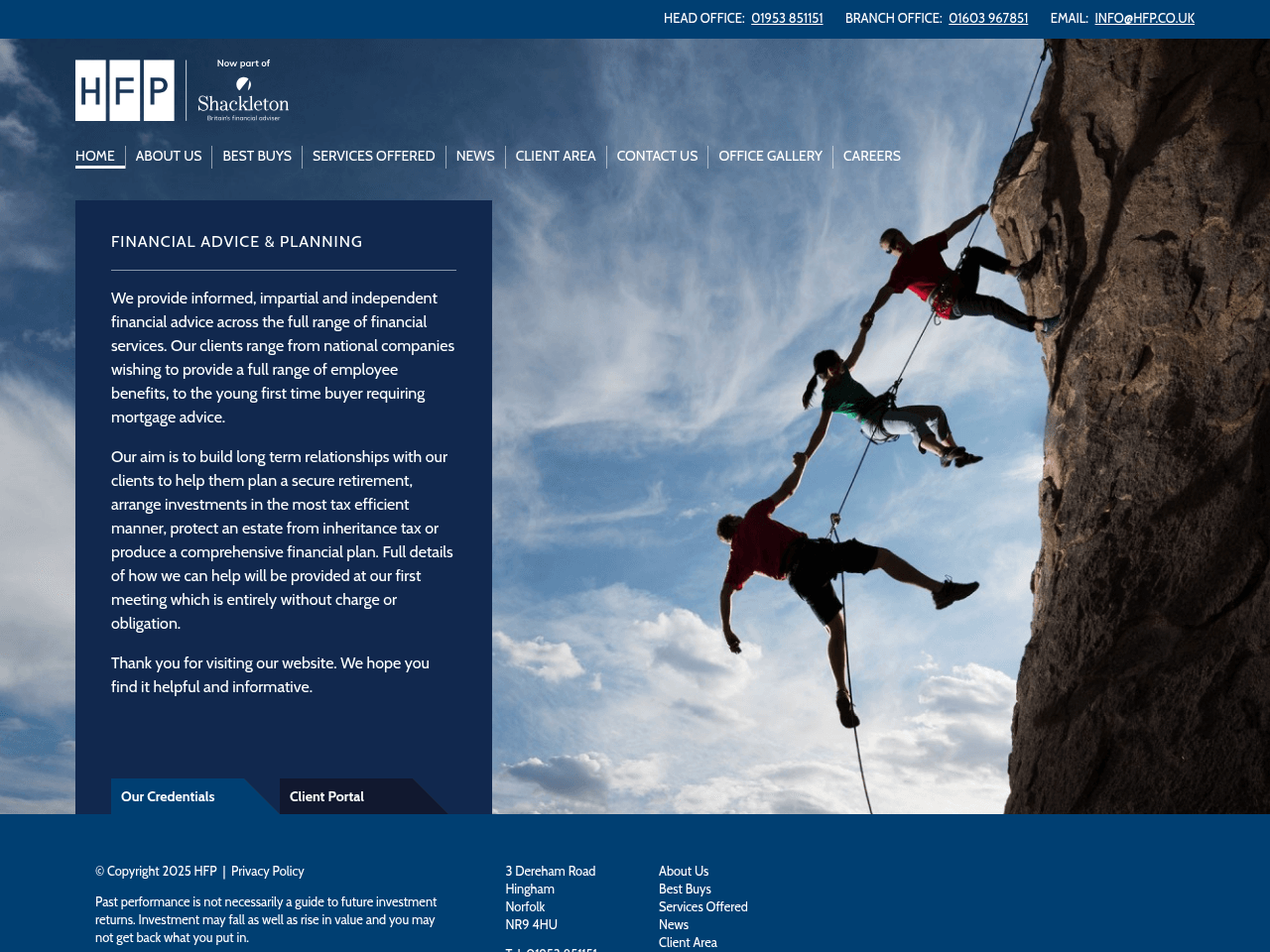 HFP website preview