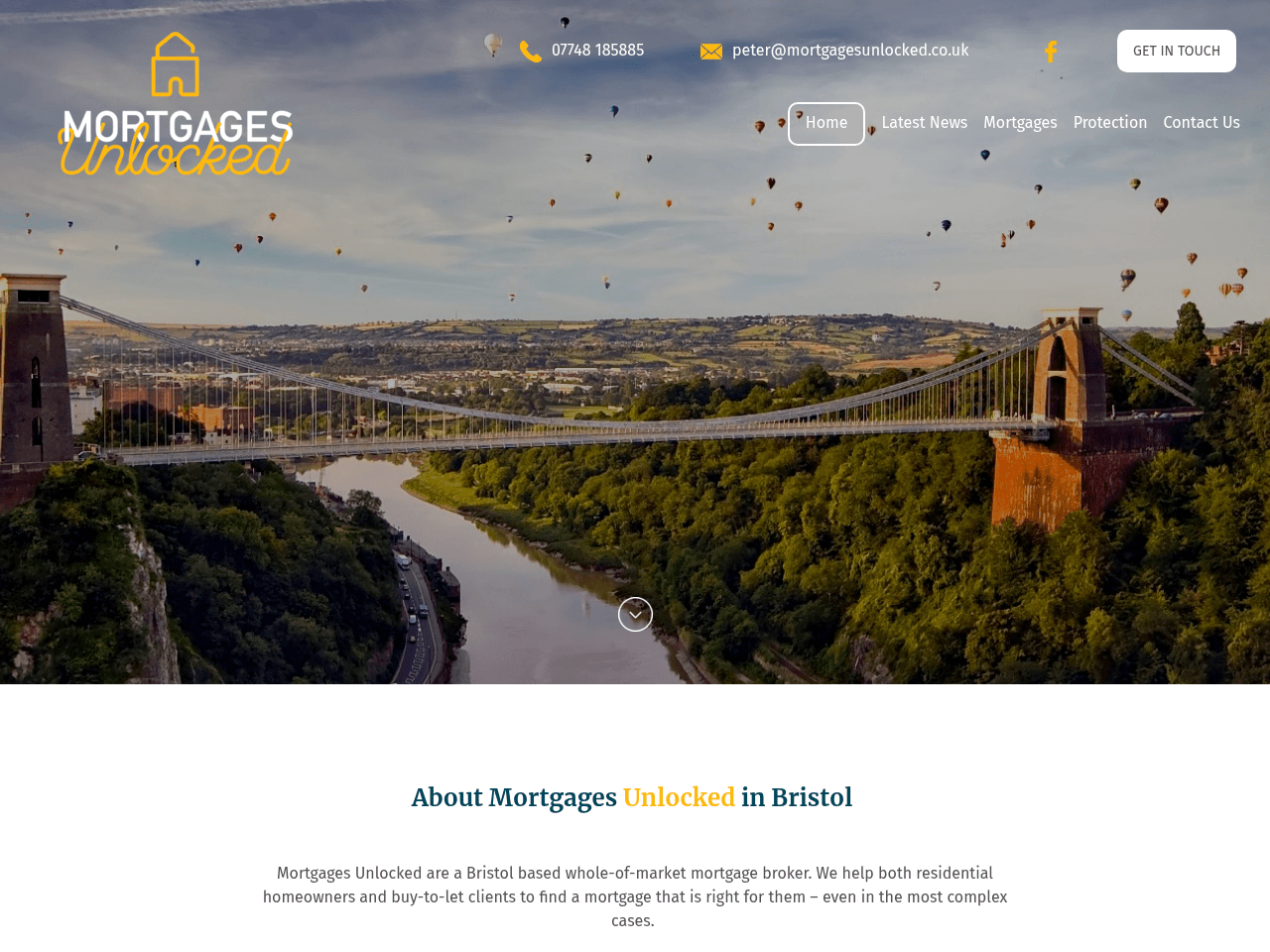 Mortgages Unlocked website preview