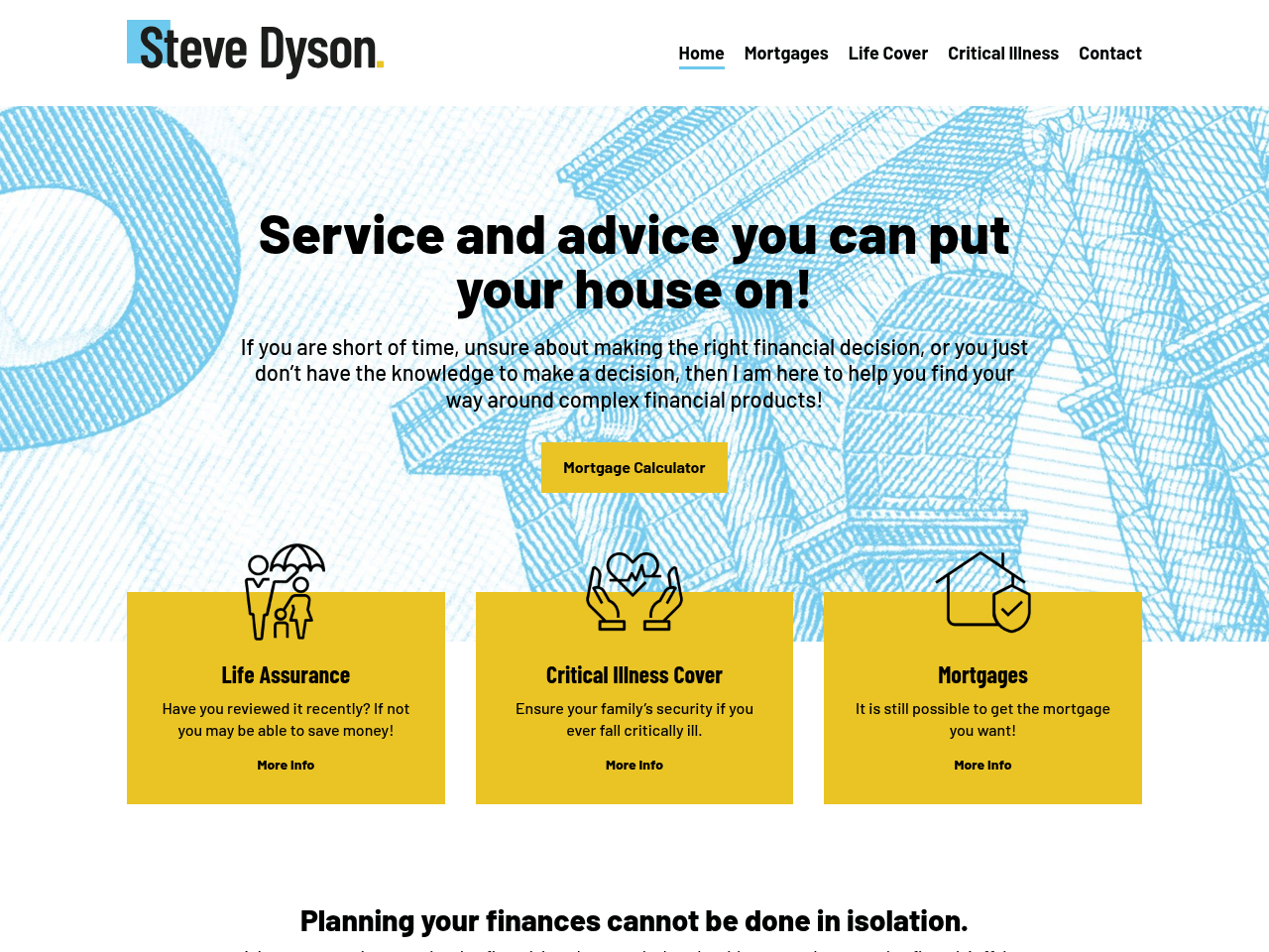 Steve Dyson website preview