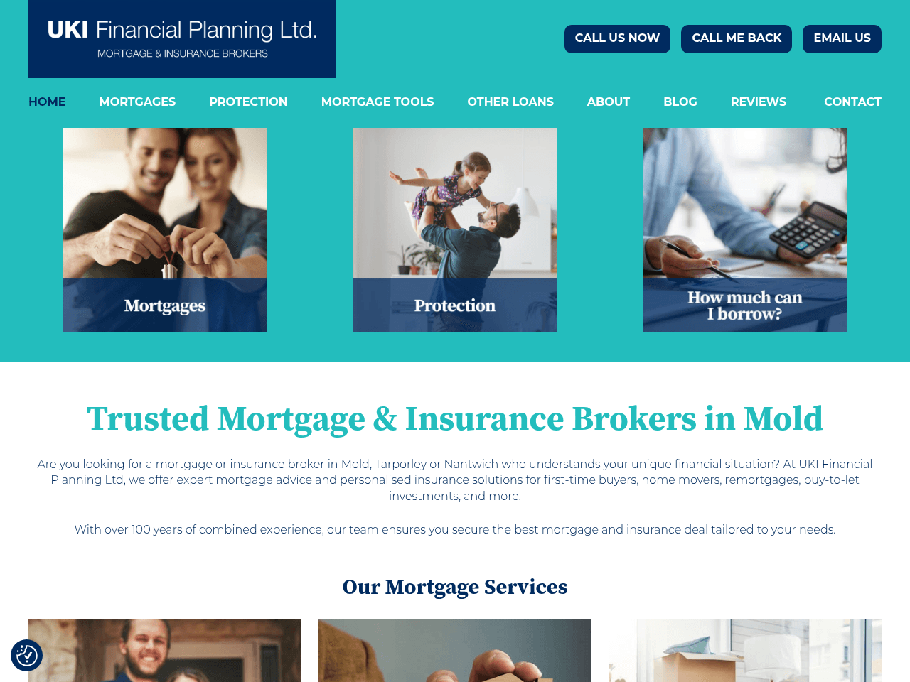 UKI Financial Planning website preview