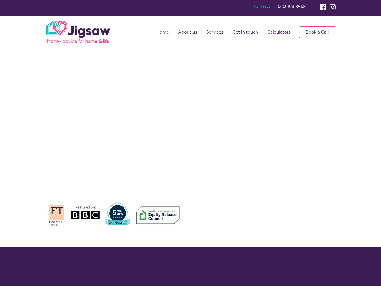 Jigsaw Money website preview