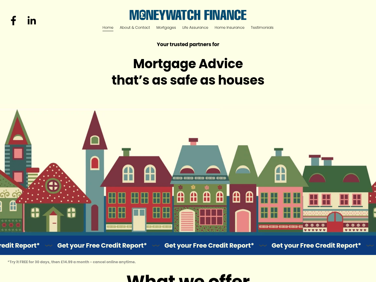 Moneywatch Finance website preview