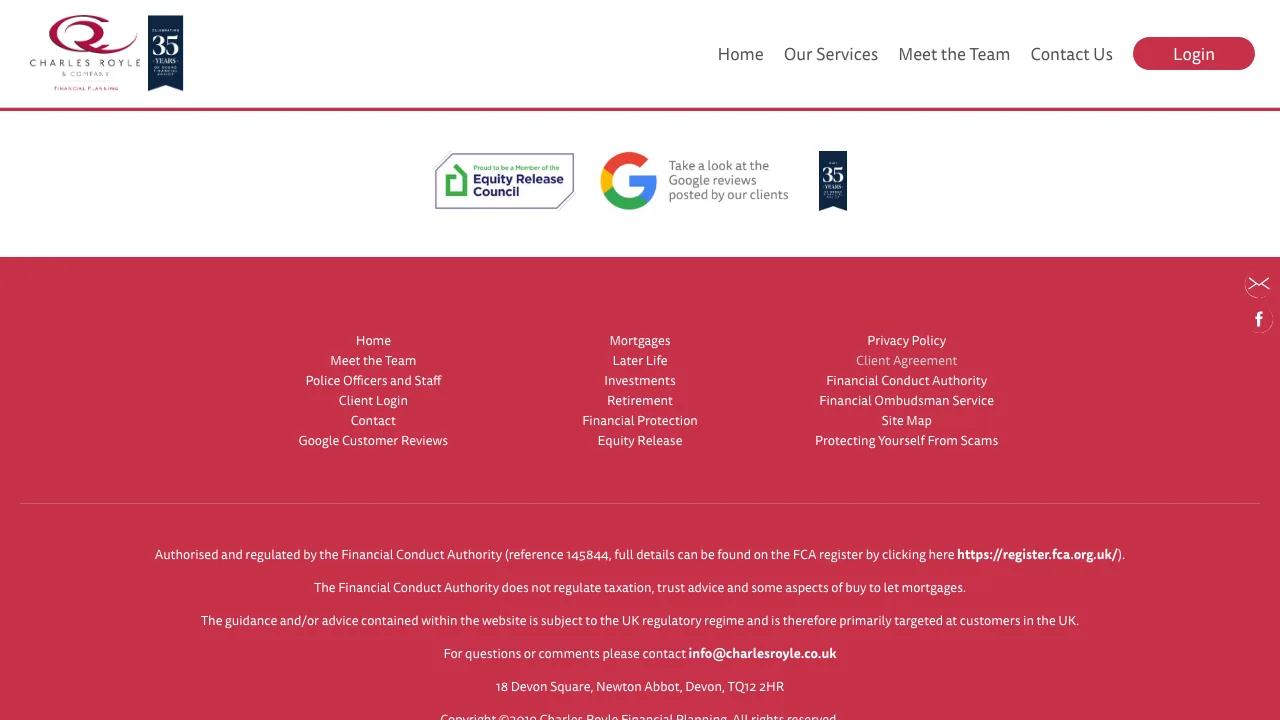 Charles Royle and Company website preview