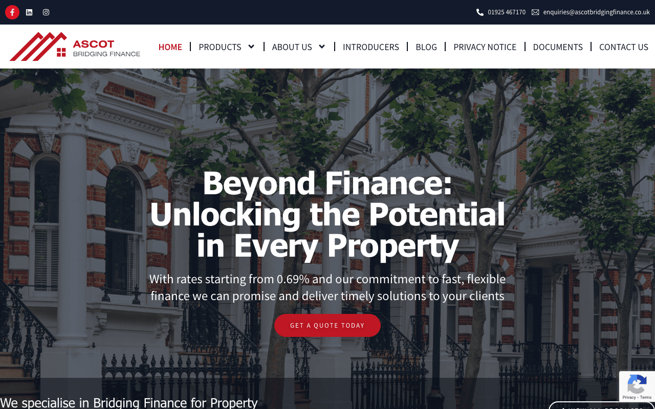 Ascot Bridging website